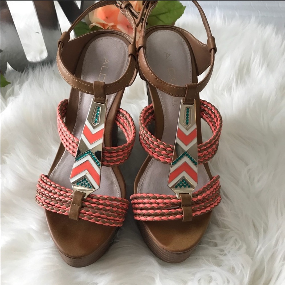 💥FINAL SALE💥Aldo Leather Platform Shoes